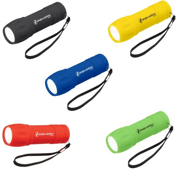 HH2546 Rubberized COB Light With Strap And Custom Imprint